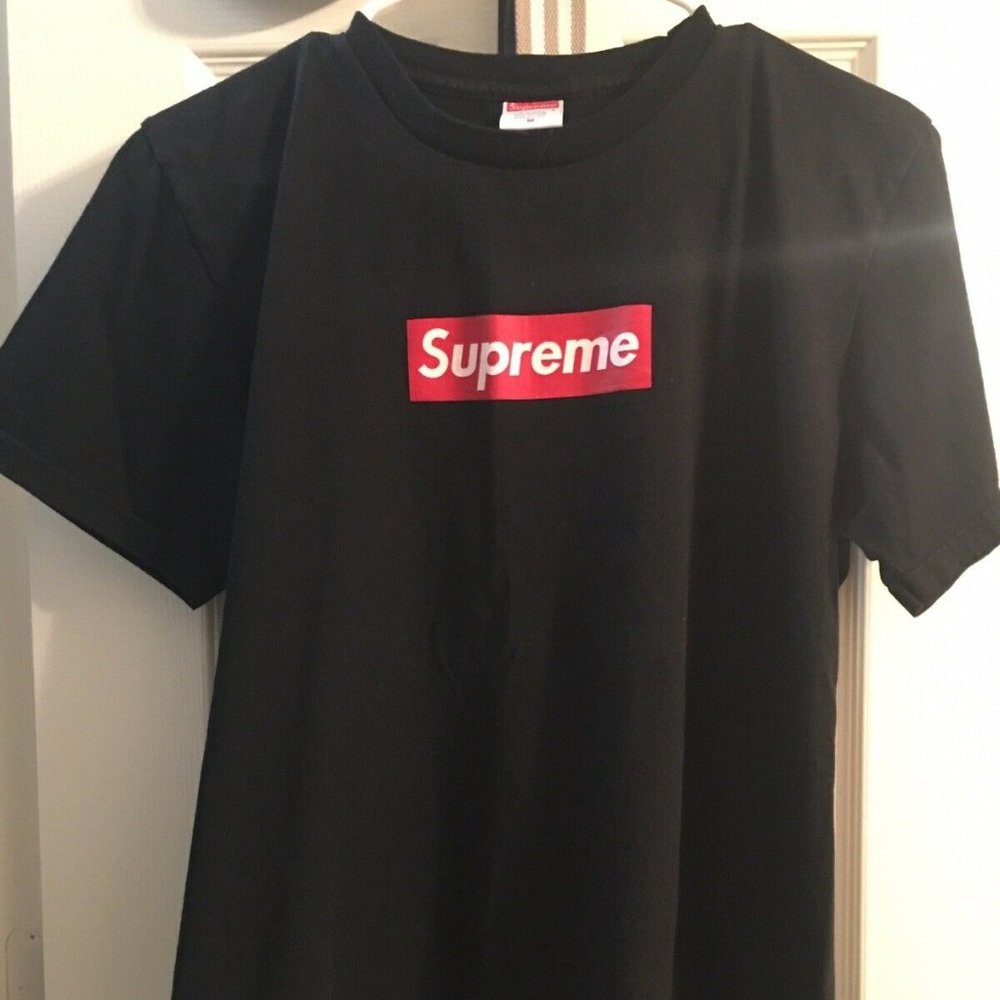 Supreme | Shirts | Supreme Red Box Logo Tee Black | Poshmark